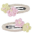 Name It Hair Clips - 2-Pack - NmfJoflower - Double Cream