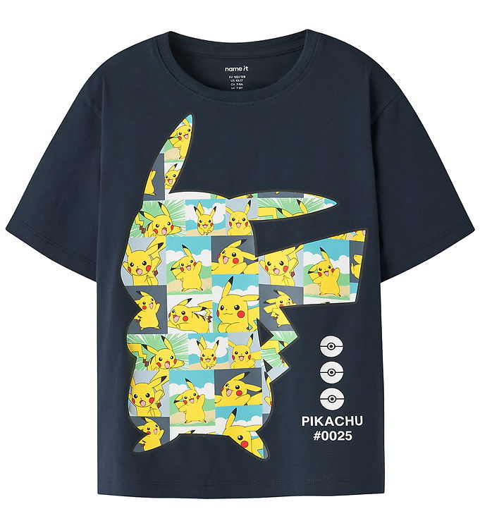 NAME IT T-shirt Asla Pokemon Navy Blazer