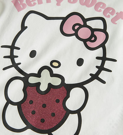 Name It T-Shirt - NmfAsda - Hello Kitty - Bright White
