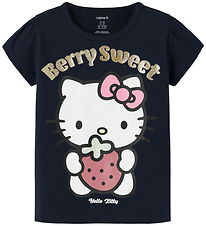Name It T-Shirt - NmfAsda - Hello Kitty - Navy Blazer