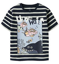 Name It T-shirt - NmmArrow - Gurli Gris - Navy Blazer