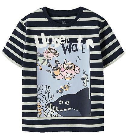 Name It T-shirt - NmmArrow - Gurli Gris - Navy Blazer