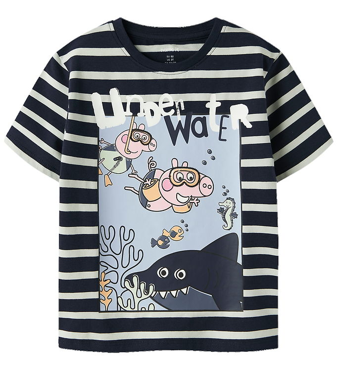 Name It T-shirt - NmmArrow - Gurli Gris - Navy Blazer