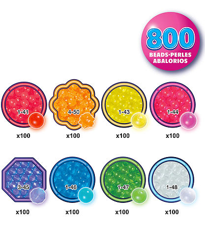 Aquabeads Perler - 800 stk. - Neon