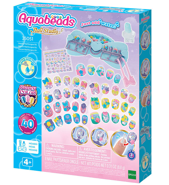 Aquabeads Neglesæt - Unicorn - Nail Designer
