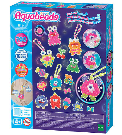 Aquabeads Perlesæt - Nøglering - Crazy Monsters