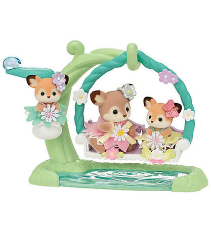 Sylvanian Families - Deer Babies Floral Swing Set - 5801