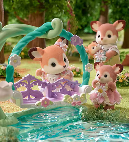 Sylvanian Families - Deer Babies Floral Swing Set - 5801