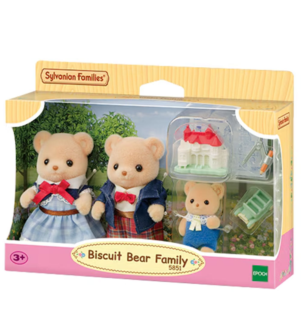 Sylvanian Families - Koekje Bear Family - 5851 - Sylvanian Families - OneSize - Speelgoedfiguren