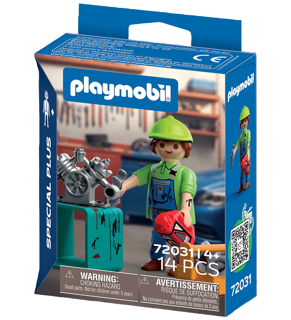 Playmobil SpecialPlus - Mekaniker - 14 Teile - 72031 - Playmobil - One Size - Spielzeugfiguren