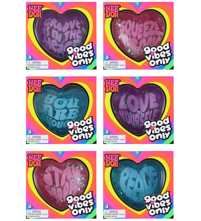 Needoh Fidgetlegetøj - Good Vibes Only - Assorteret