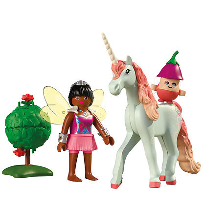 Playmobil Collectible Unicorn - Sky Rose with Fairy - 71841 - 26