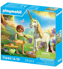 Playmobil Collectible Unicorn - Rainbow Flower with Fairy - 7184