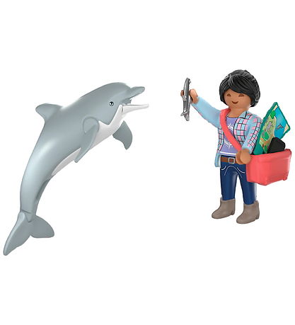 Playmobil Zoo - Dolphin and Visitor - 72091 - 8 Dele