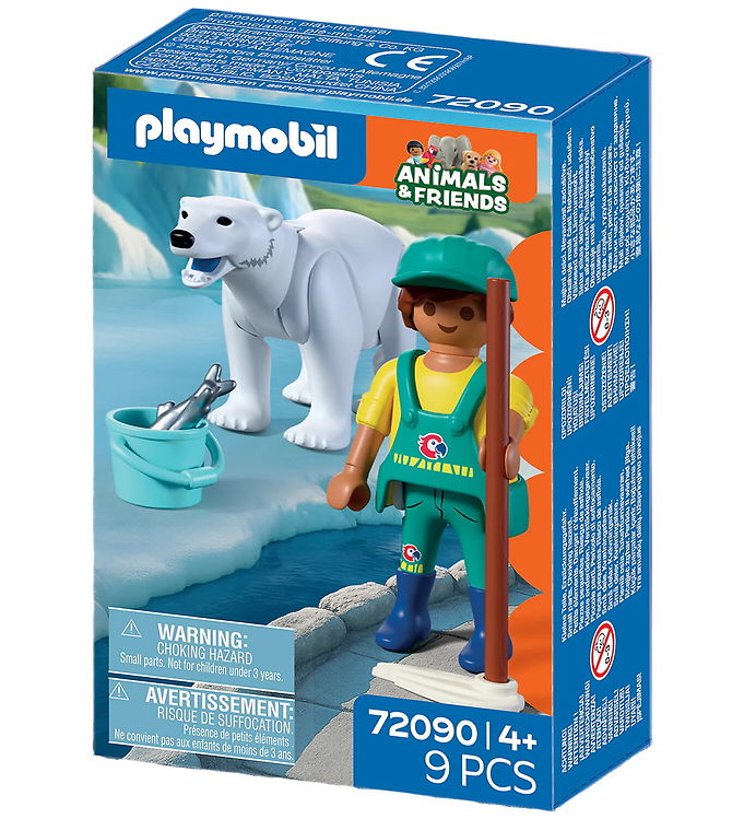 Playmobil Animals & Friends - Zoo: Isbjørn og Dyrepasser - 9 Del