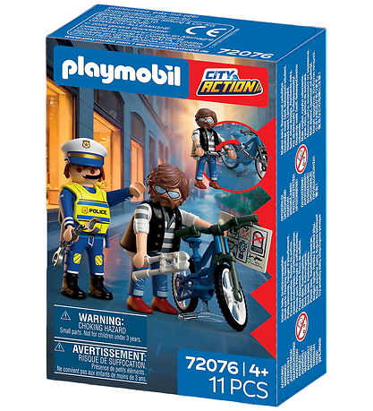 Playmobil City Action - Bicycle Theft - 72076 - 11 Dele
