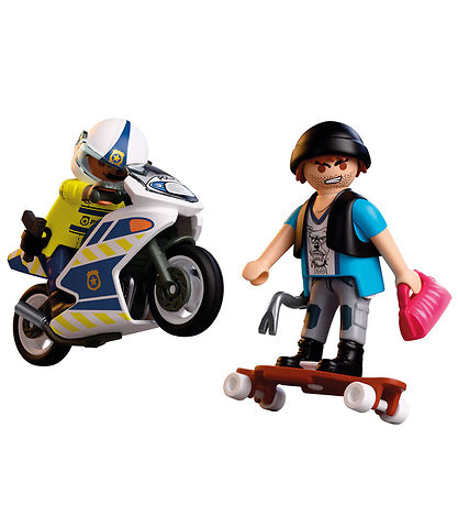 Playmobil City Action - Motorcycle Chase - 72079 - 17 Dele