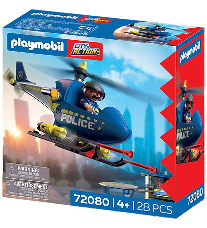 Playmobil City Action - Police Helicopter - 72080 - 28 Dele