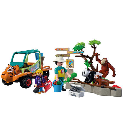 Playmobil Zoo - Zookeeper with vehicle - 72072 - 62 Dele