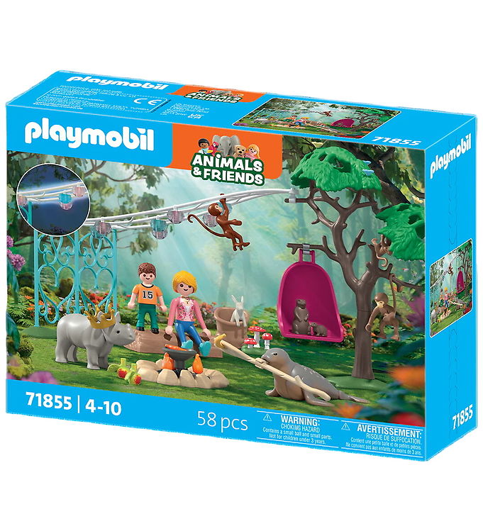 Playmobil Animals & Friends - Fødselsdagsfest - 58 Dele - 71855