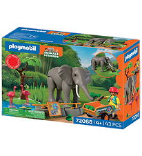 Playmobil Zoo - Elephant with Zookeeper - 72068 - 43 Dele