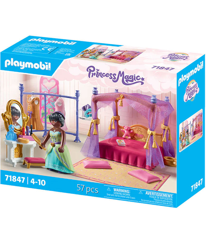 Playmobil Princess Magic - Sove- og Påklædningsværelse - 57 Dele