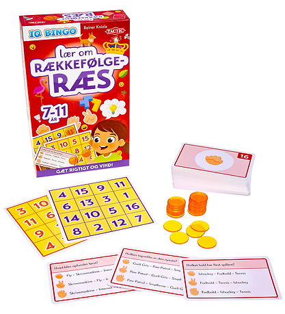 TACTIC Spil - IQ Bingo - Lær Om Rækkefølge-Ræs