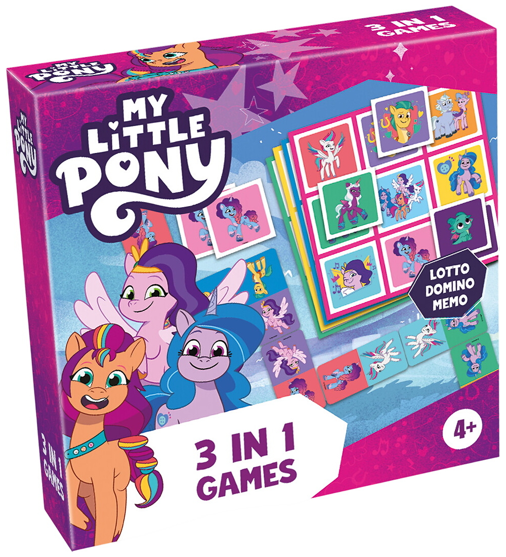 TACTIC Spiel - 3-in-1 - Bilder-Lotto/Domino/Memory-Spiel - My Kl - TACTIC - One Size - Spiele