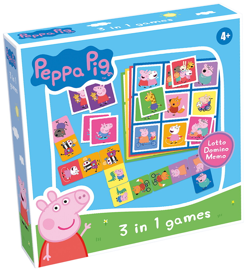 TACTIC Spiel-Pack - 3-in-1 - Bilder-Lotto/Domino/Memory-Spiel - - TACTIC - One Size - Spiele