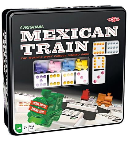 TACTIC Game - Mexican Train - Metal box