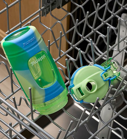Sistema Drikkedunk - Soft Grip Bottle 473 ml. - Grøn/Blå