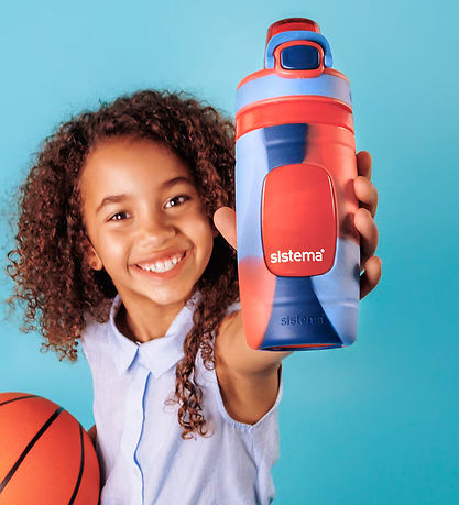 Sistema Drikkedunk - Soft Grip Bottle 473 ml. - Rød/Blå