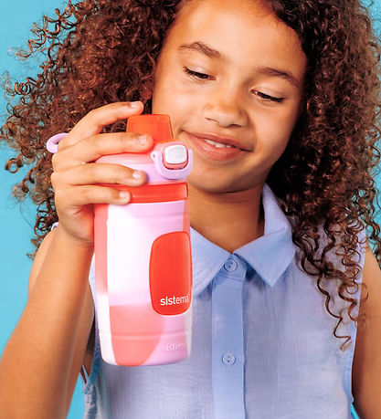 Sistema Drikkedunk - Soft Grip Bottle 473 ml. - Pink/Hvid/Lilla