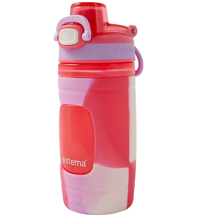 Sistema Drikkedunk - Soft Grip Bottle - 473 ml - Pink/Hvid/Lilla