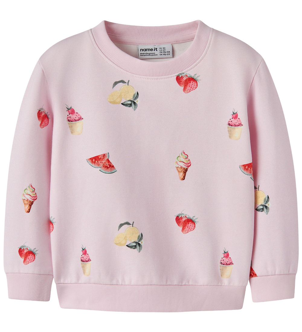 Name It Sweatshirt - NmfJovina - Cradle Pink - Name It - 5 Jahre (110) - Sweatshirts