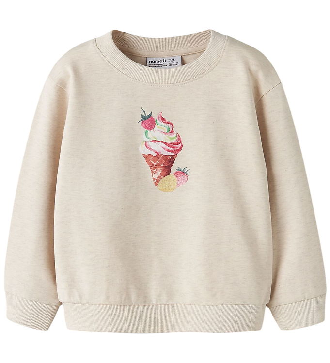 Name It Sweatshirt - NmfJovina - Peyote Melange m. Glimmer