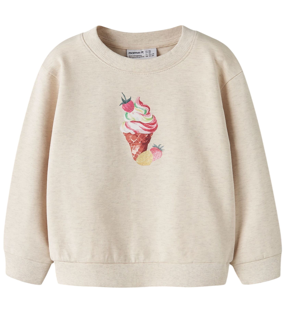 Name It Trui - NmfJovina - Peyote Melange m. Glitter - Name It - 2 jaar (92) - Truien