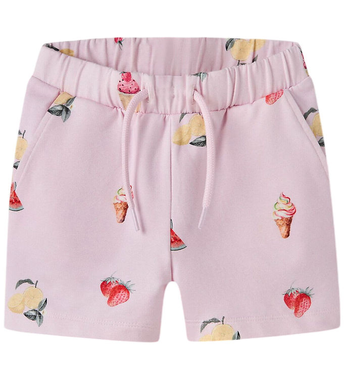 Name It NmfJovina - Børne Sweatshorts - Pink - 98