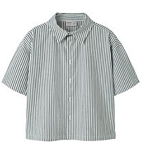 Name It Skjorte - NkmHenri - Garden Topiary/Embr. Urban Red