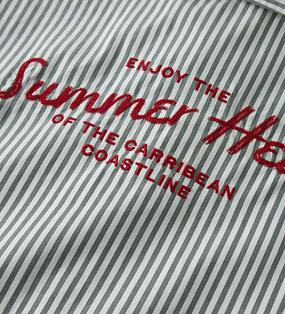 Name It Skjorte - NkmHenri - Garden Topiary/Embr. Urban Red