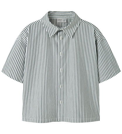 Name It Skjorte - NkmHenri - Garden Topiary/Embr. Urban Red