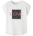 Name It T-shirt - NkfVigea - Bright White/Florals