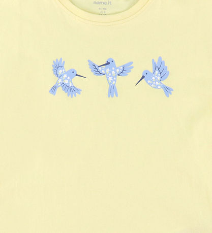 Name It T-shirt - NkfVigea - Double Cream/Hummingbirds