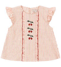 Konges Sløjd Bluse - Ellie - Frill - Amour Stripe