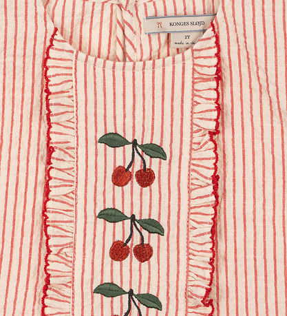 Konges Sløjd Bluse - Ellie - Frill - Amour Stripe