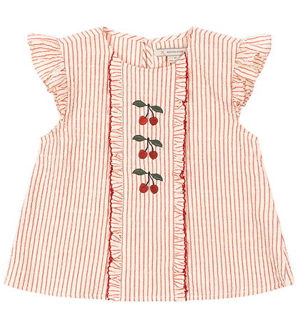 Konges Sløjd Bluse - Ellie - Frill - Amour Stripe