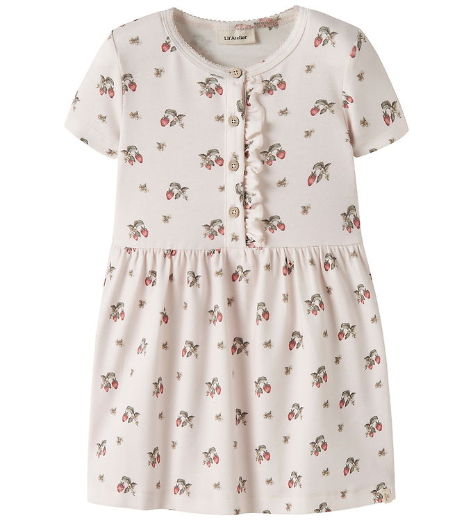 Lil' Atelier Kjole - Bomuld/Lyocell - NmfGayo - Morganite/Strawb