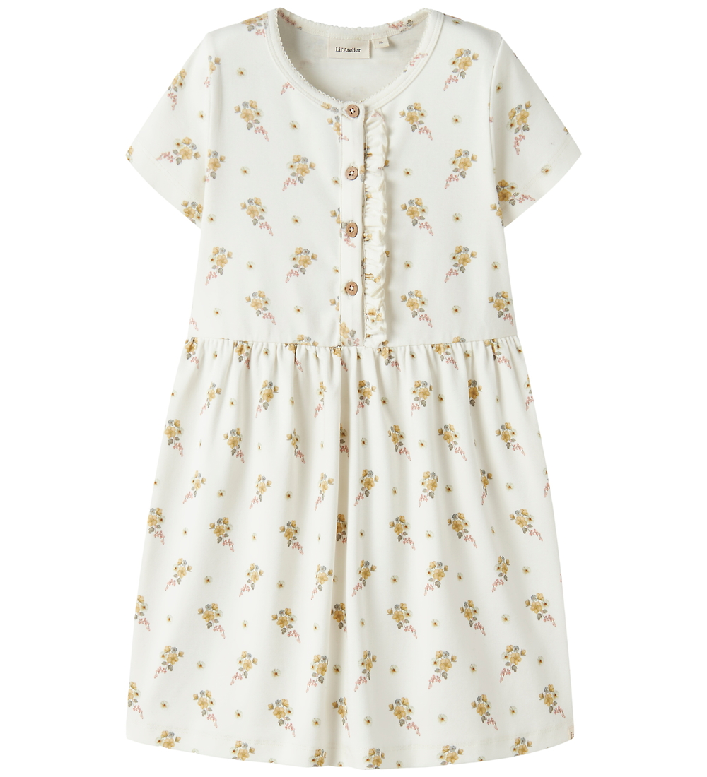 Lil Atelier Robes - CotonLyocell - NmfGayo - Coconut LaitFl - Lil Atelier - 3 ans 98 - Robe 33$