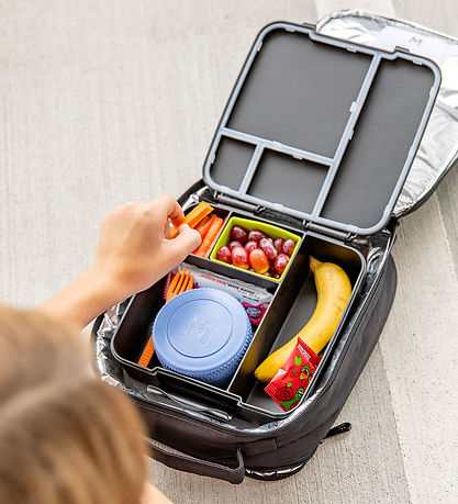 Montiico Madkasse m. 4 Rum - Bento Feast - 2000 ml - Midnight