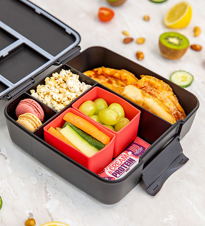 Montiico Madkasse m. 4 Rum - Bento Feast - 2000 ml - Midnight